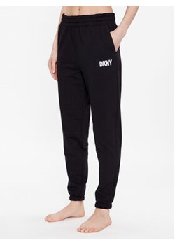 DKNY Spodnie piżamowe YI2822629 Czarny Regular Fit ze sklepu MODIVO w kategorii Piżamy damskie - zdjęcie 168563819