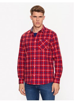 Tommy Jeans Koszula Small Check DM0DM16608 Czerwony Regular Fit ze sklepu MODIVO w kategorii Koszule męskie - zdjęcie 168563849
