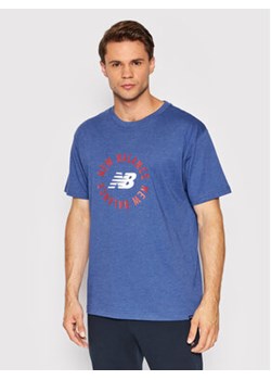 New Balance T-Shirt MT21901 Niebieski Relaxed Fit ze sklepu MODIVO w kategorii T-shirty męskie - zdjęcie 168563909