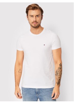 Tommy Hilfiger T-Shirt Core Stretch MW0MW27539 Biały Slim Fit ze sklepu MODIVO w kategorii T-shirty męskie - zdjęcie 168564367