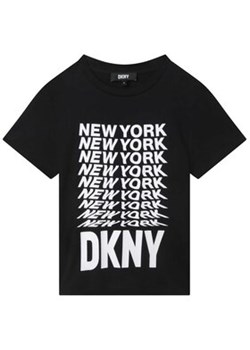 DKNY T-Shirt D35S76 S Czarny Regular Fit ze sklepu MODIVO w kategorii T-shirty chłopięce - zdjęcie 168565259