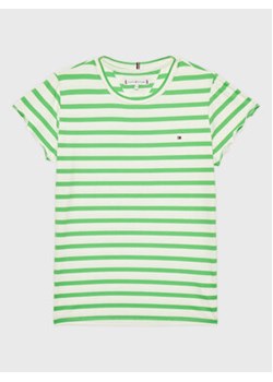 Tommy Hilfiger T-Shirt KG0KG07449 D Zielony Regular Fit ze sklepu MODIVO w kategorii Bluzki dziewczęce - zdjęcie 168565517