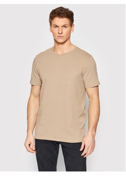 Jack&Jones T-Shirt Linen Basic 12199713 Beżowy Regular Fit ze sklepu MODIVO w kategorii T-shirty męskie - zdjęcie 168565598