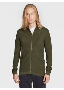 Solid Kardigan 21103418 Zielony Slim Fit ze sklepu MODIVO w kategorii Swetry męskie - zdjęcie 168565658