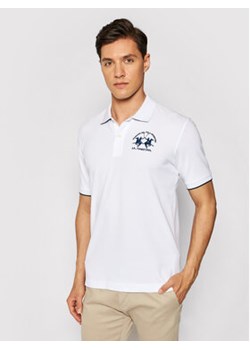 La Martina Polo CCMP01 PK001 Biały Regular Fit ze sklepu MODIVO w kategorii T-shirty męskie - zdjęcie 168565668