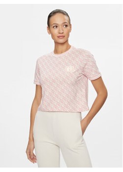 Guess T-Shirt Logomania Crop Tee V4RI03 J1314 Różowy Cropped Fit ze sklepu MODIVO w kategorii Bluzki damskie - zdjęcie 168565957
