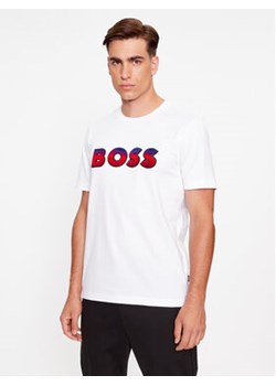 Boss T-Shirt Tiburt 420 50500760 Biały Regular Fit ze sklepu MODIVO w kategorii T-shirty męskie - zdjęcie 168566465