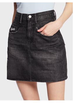 Tommy Jeans Spódnica jeansowa Yoke DW0DW14847 Czarny Regular Fit ze sklepu MODIVO w kategorii Spódnice - zdjęcie 168566548