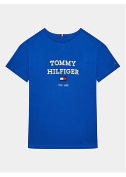 Tommy Hilfiger T-Shirt Logo KB0KB08671 D Niebieski Regular Fit ze sklepu MODIVO w kategorii T-shirty chłopięce - zdjęcie 168566566