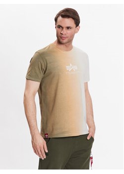 Alpha Industries T-Shirt ML Batik T 136502 Beżowy Regular Fit ze sklepu MODIVO w kategorii T-shirty męskie - zdjęcie 168566755