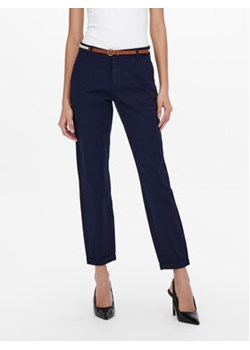 ONLY Spodnie materiałowe 15218519 Granatowy Regular Fit ze sklepu MODIVO w kategorii Spodnie damskie - zdjęcie 168567185