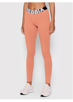 NEBBIA Legginsy Squat Hero Scrunch 571 Różowy Slim Fit ze sklepu MODIVO w kategorii Spodnie damskie - zdjęcie 168567868