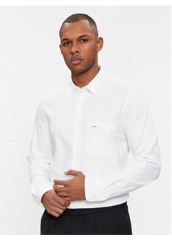 Calvin Klein Koszula K10K110858 Biały Slim Fit ze sklepu MODIVO w kategorii Koszule męskie - zdjęcie 168567948