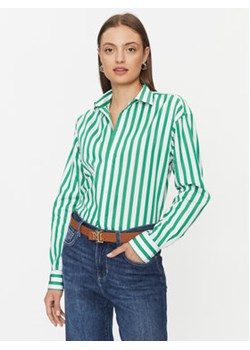 Polo Ralph Lauren Koszula 211910743003 Zielony Regular Fit ze sklepu MODIVO w kategorii Koszule damskie - zdjęcie 168568779