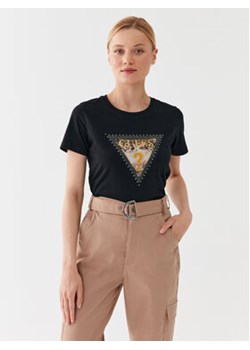 Guess T-Shirt W3YI41 I3Z14 Czarny Regular Fit ze sklepu MODIVO w kategorii Bluzki damskie - zdjęcie 168569125