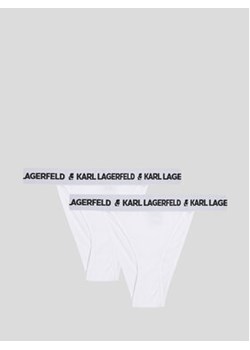 KARL LAGERFELD Komplet 2 par fig brazylijskich 225W2141 Biały ze sklepu MODIVO w kategorii Majtki damskie - zdjęcie 168569579