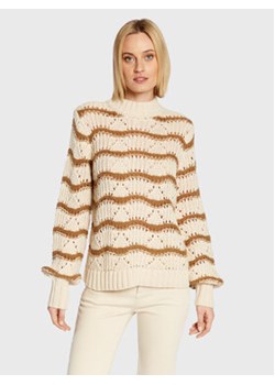 Fransa Sweter Fraya 20611172 Beżowy Regular Fit ze sklepu MODIVO w kategorii Swetry damskie - zdjęcie 168569798