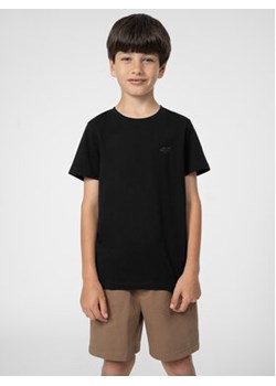 4F T-Shirt 4FJSS23TTSHM291 Czarny Regular Fit ze sklepu MODIVO w kategorii T-shirty chłopięce - zdjęcie 168570337