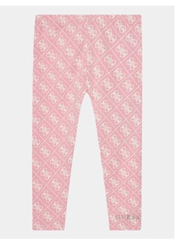 Guess Legginsy K4RB01 J1313 Różowy Slim Fit ze sklepu MODIVO w kategorii Spodnie dziewczęce - zdjęcie 168570665