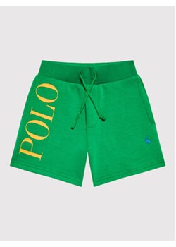 Polo Ralph Lauren Szorty sportowe 321865629002 Zielony Regular Fit ze sklepu MODIVO w kategorii Spodenki chłopięce - zdjęcie 168571059