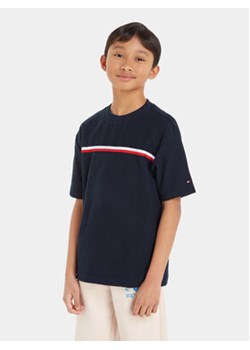 Tommy Hilfiger T-Shirt KB0KB08580 Granatowy Regular Fit ze sklepu MODIVO w kategorii T-shirty chłopięce - zdjęcie 168571195