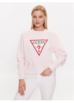 Guess Bluza W2YQ16 KBA10 Różowy Regular Fit ze sklepu MODIVO w kategorii Bluzy damskie - zdjęcie 168572035