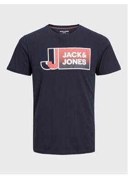Jack&Jones Junior T-Shirt 12230828 Granatowy Standard Fit ze sklepu MODIVO w kategorii T-shirty chłopięce - zdjęcie 168572186