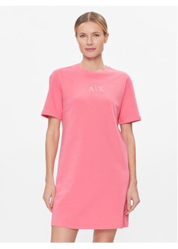 Armani Exchange Sukienka codzienna 3DYA89 YJFHZ 14BH Różowy Regular Fit ze sklepu MODIVO w kategorii Sukienki - zdjęcie 168572535