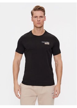 Calvin Klein Jeans T-Shirt J30J324647 Czarny Slim Fit ze sklepu MODIVO w kategorii T-shirty męskie - zdjęcie 168572825