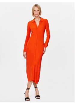 Calvin Klein Sukienka koszulowa K20K205760 Pomarańczowy Regular Fit ze sklepu MODIVO w kategorii Sukienki - zdjęcie 168573286