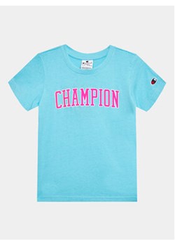Champion T-Shirt Bookstore 404658 Niebieski Regular Fit ze sklepu MODIVO w kategorii Bluzki dziewczęce - zdjęcie 168573456