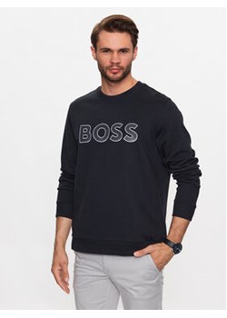 Boss Bluza Salbo 50483018 Granatowy Regular Fit ze sklepu MODIVO w kategorii Bluzy męskie - zdjęcie 168573858