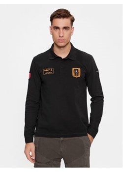 Aeronautica Militare Polo 232PO1721P192 Czarny Regular Fit ze sklepu MODIVO w kategorii T-shirty męskie - zdjęcie 168574098