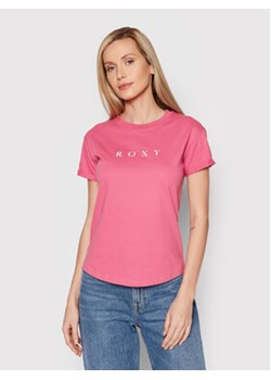 Roxy T-Shirt Epic Afternoon ERJZT05385 Różowy Regular Fit ze sklepu MODIVO w kategorii Bluzki damskie - zdjęcie 168574315