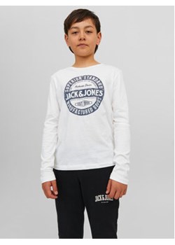 Jack&Jones Junior Bluzka 12237416 Biały Regular Fit ze sklepu MODIVO w kategorii T-shirty chłopięce - zdjęcie 168574348