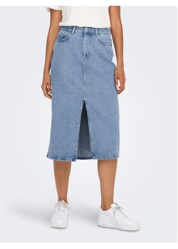 ONLY Spódnica jeansowa Bianca 15319268 Niebieski Regular Fit ze sklepu MODIVO w kategorii Spódnice - zdjęcie 168574565