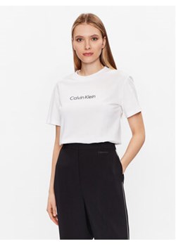 Calvin Klein T-Shirt Hero Logo K20K205448 Biały Regular Fit ze sklepu MODIVO w kategorii Bluzki damskie - zdjęcie 168574769