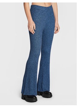 Edited Spodnie dzianinowe Nohea EDT6067001000005 Niebieski Slim Fit ze sklepu MODIVO w kategorii Spodnie damskie - zdjęcie 168575507