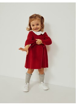 Zippy Sukienka dzianinowa ZBGAP0501 23082 Czerwony Regular Fit ze sklepu MODIVO w kategorii Sukienki niemowlęce - zdjęcie 168575806