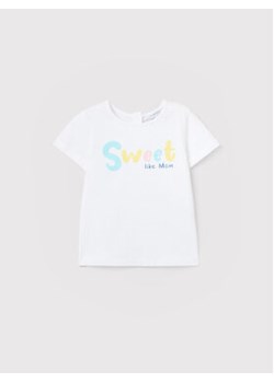 OVS T-Shirt 1499800 Biały Regular Fit ze sklepu MODIVO w kategorii Koszulki niemowlęce - zdjęcie 168576416