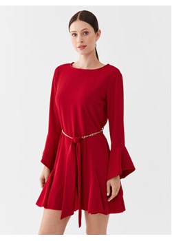 Fracomina Sukienka koktajlowa FR23WD1029W43601 Czerwony Regular Fit ze sklepu MODIVO w kategorii Sukienki - zdjęcie 168576456