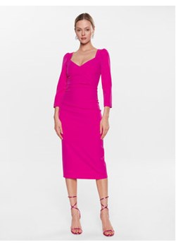 Nissa Sukienka codzienna RZ13994 Różowy Slim Fit ze sklepu MODIVO w kategorii Sukienki - zdjęcie 168576895
