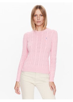 Polo Ralph Lauren Sweter 211891640004 Różowy Slim Fit ze sklepu MODIVO w kategorii Swetry damskie - zdjęcie 168577109