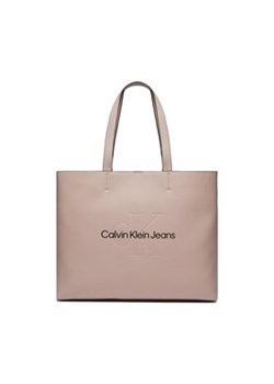 Calvin Klein Jeans Torebka Sculpted Slim Tote34 Mono K60K610825 Różowy ze sklepu MODIVO w kategorii Torby Shopper bag - zdjęcie 168577617