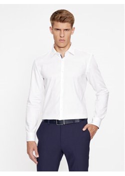 Hugo Koszula Koey 50500210 Biały Slim Fit ze sklepu MODIVO w kategorii Koszule męskie - zdjęcie 168577875