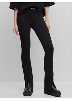 Hugo Spodnie materiałowe Haskanna 50493781 Czarny Slim Fit ze sklepu MODIVO w kategorii Spodnie damskie - zdjęcie 168578188