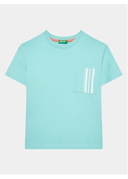 United Colors Of Benetton T-Shirt 3096C10BK Niebieski Regular Fit ze sklepu MODIVO w kategorii T-shirty chłopięce - zdjęcie 168578316