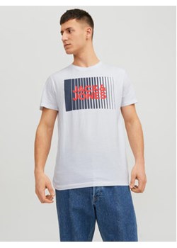 Jack&Jones T-Shirt Corp 12233999 Biały Standard Fit ze sklepu MODIVO w kategorii T-shirty męskie - zdjęcie 168578645