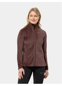 Jack Wolfskin Polar Rotwand Fz 1711421 Bordowy Regular Fit ze sklepu MODIVO w kategorii Bluzy damskie - zdjęcie 168579179