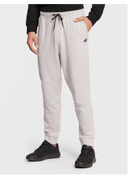 4F Spodnie dresowe H4Z22-SPMD012 Szary Regular Fit ze sklepu MODIVO w kategorii Spodnie męskie - zdjęcie 168579506